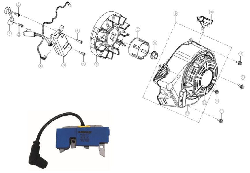 SECTION 9 - STARTER, RECOIL, FLYWHEEL & IGNITION COIL