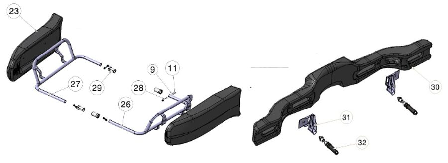 Item Nr23 -SIDE BODYWORK MOD.506 BLACK (003-BS-54)